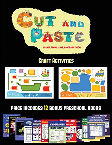 Craft Activities (Cut and Paste Planes, Trains, Cars, Boats, and Trucks)