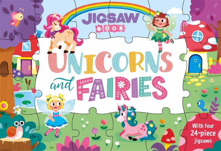 Jigsaw Book: Unicorns and Fairies