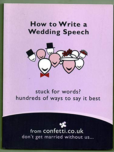 How to Write a Wedding Speech