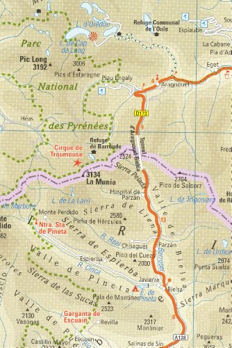 The Rough Guide Map Pyrenees and Andorra