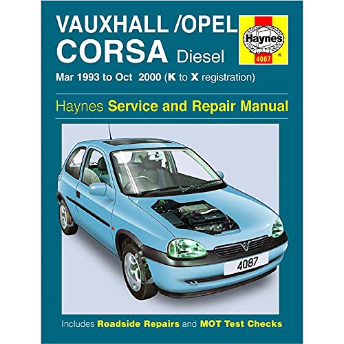 Vauxhall/Opel Corsa Diesel (Mar 93 - Oct 00) K To X