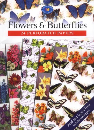 Crafter's Paper Library: Flowers & Butterflies