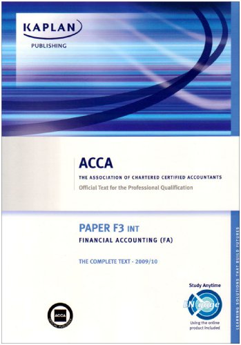 ACCA F3 Financial Accounting FA (INT)