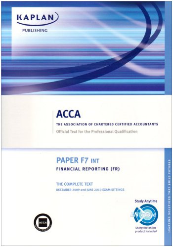 ACCA F7 Financial Reporting FR (INT)
