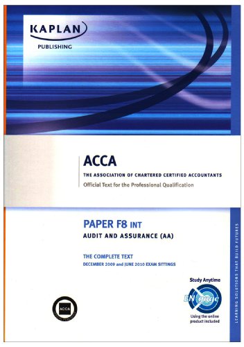 ACCA F8 Audit and Assurance AA (INT)