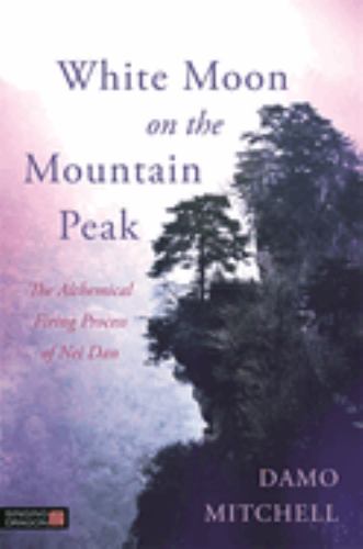 White Moon on the Mountain Peak