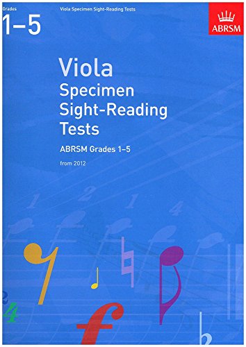 Viola Specimen Sight-Reading Tests, ABRSM Grades 1-5