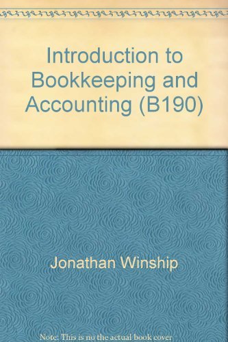 Introduction to Bookkeeping and Accounting (B190)