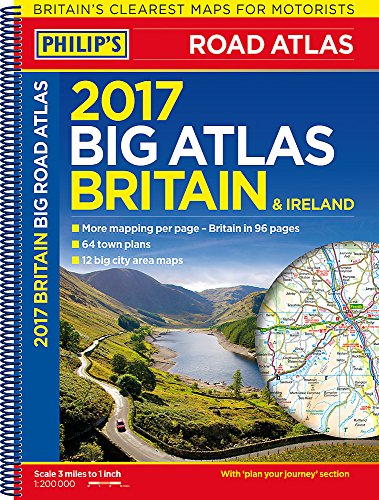Philip's Big Road Atlas Britain and Ireland 2017