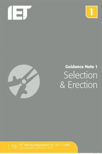 Guidance Note 1: Selection & Erection