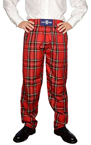 Mens Royal Stewart Scottish Tartan Casual/Golf Trousers (XXL/XXXL)