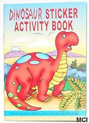 Dinosaur Mini Sticker Activity Book for Party Bags