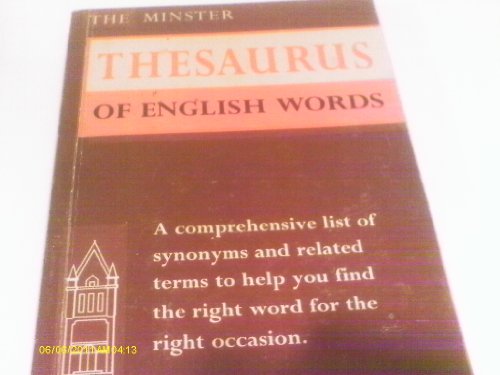 MINSTER THESAURUS OF ENGLISH WORDS