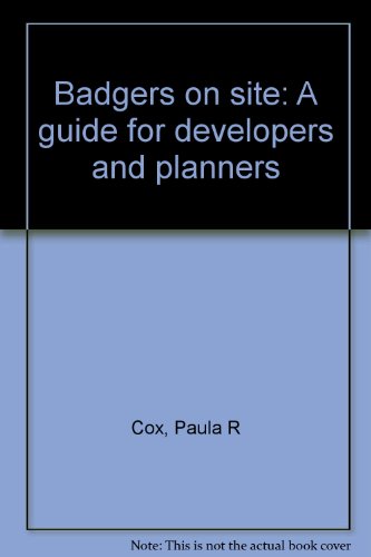 Badgers on site: A guide for developers and planners
