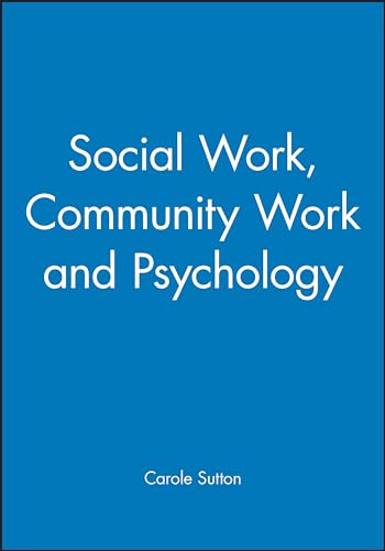 Social Work, Community Work and Psychology
