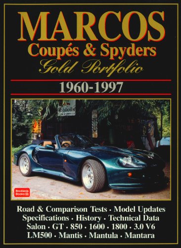 Marcos Coupes and Spyders Gold Portfolio 1960-1997