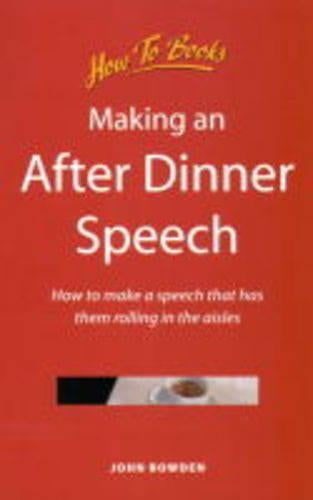 Making an After Dinner Speech
