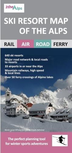 Ski Resort Map of the Alps