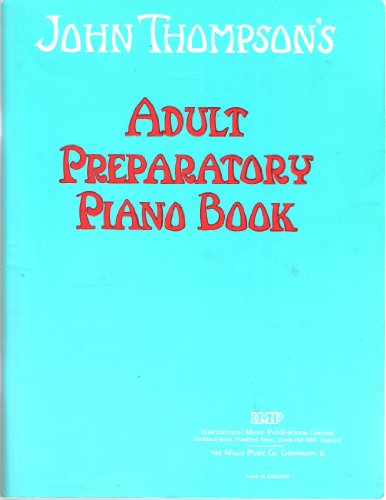 Adult Preparatory Piano Book