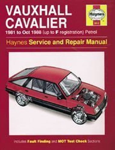 Vauxhall Cavalier 1981-88 Service and Repair Manual