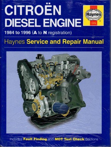 Citroen 1.7 and 1.9 Litre Diesel Engine Service and Repair Manual