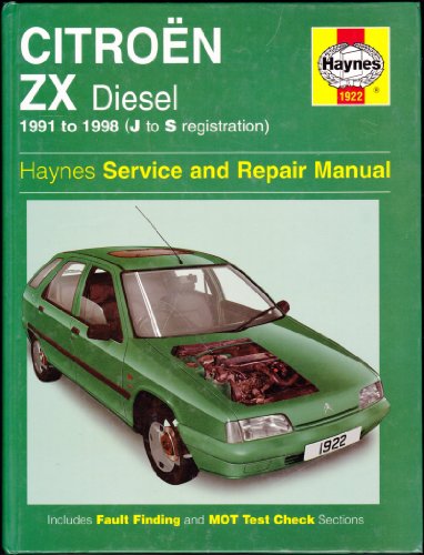 Citroen ZX Diesel (91 - 98) Haynes Repair Manual