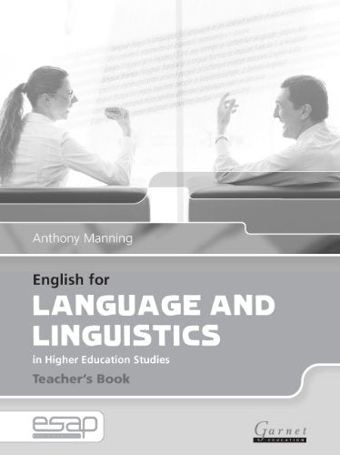 English for Language and Linguistics Teacher Book