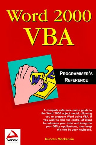 Word 2000 VBA Programmers' Reference