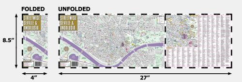 Streetwise Seville Map - Laminated City Street Map of Seville, Spain