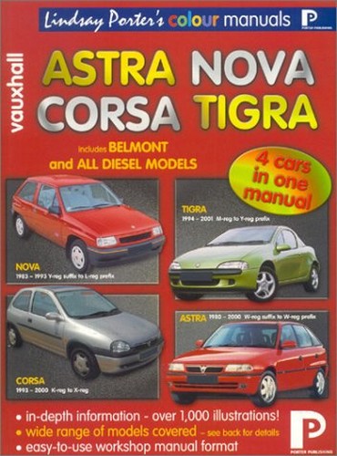 Vauxhall Astra, Nova, Corsa, Tigra Colour Workshop Manual