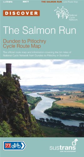 The Salmon Run, Dundee to Pitlochry Sustrans Cycle Route Map