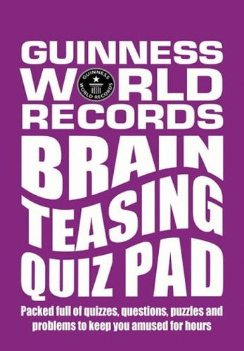 Guinness World Records Brain Teasing Quiz Pad
