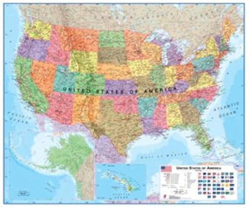 USA political laminated