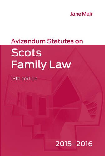 Avizandum Statutes on Scots Family Law