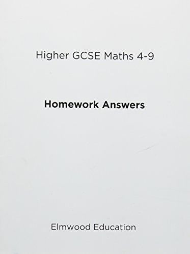 Higher GCSE Maths 4-9 Homework Answers