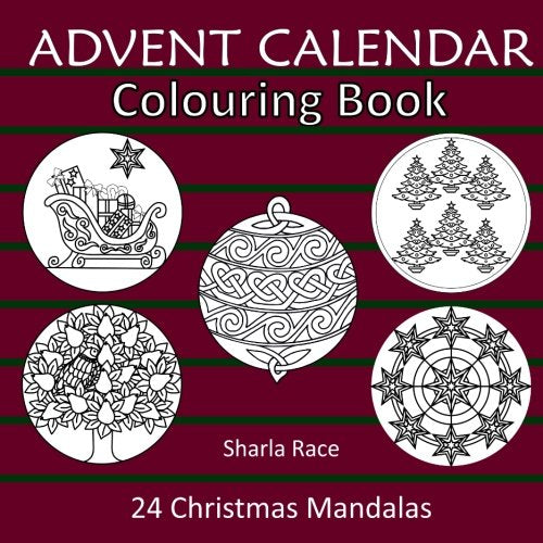 Advent Calendar Colouring Book: 24 Christmas Mandalas