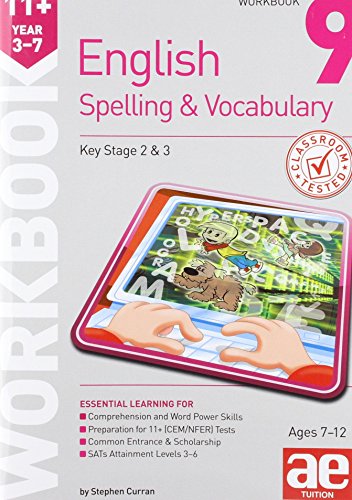 11+ Spelling and Vocabulary Workbook 9