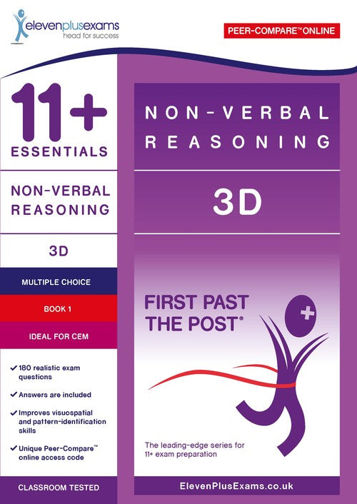 11+ Essentials Non-Verbal Reasoning: 3D Book 1