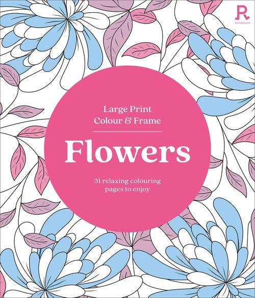 Large Print Colour & Frame - Flowers
