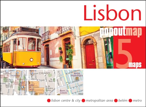 Lisbon PopOut Map - pocket-size, pop-up map of Lisbon