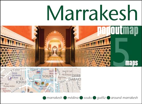 Marrakesh PopOut Map - pocket size pop up city map of Marrakesh