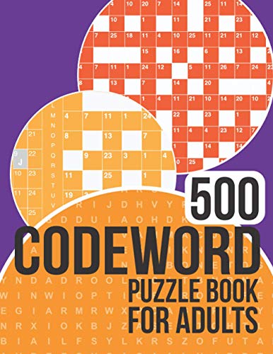 500 Codeword Puzzle Book for Adults: Codewords book with a colossal 500 puzzles to enjoy!