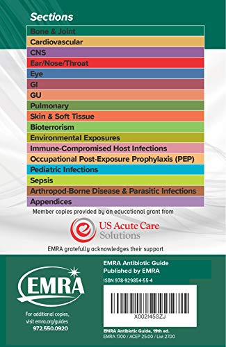 EMRA Antibiotic Guide, 19th Edition