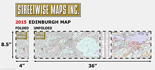 Streetwise Edinburgh Map - Laminated City Center Street Map of Edinburgh, Scotland