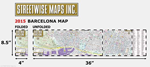 Streetwise Barcelona Map - Laminated City Center Street Map of Barcelona, Spain
