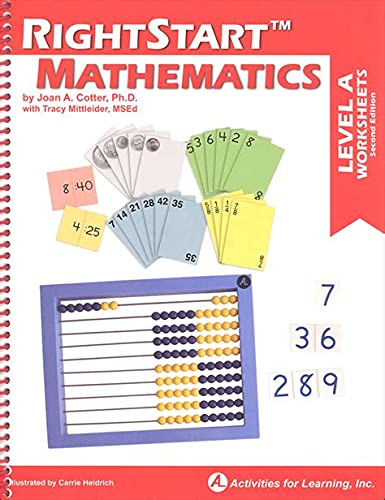 Right Start Mathematics - Level A worksheets (2nd Edition)