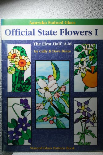 Aanraku Stained Glass Pattern Book Official State Flowers 1