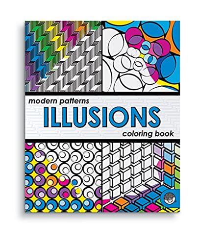Modern Patterns Illusions Coloring Book