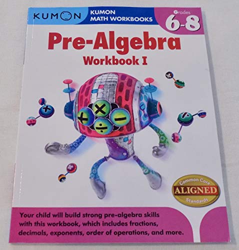 Kumon Pre-algebra Workbook I