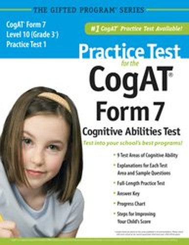 Practice Test for the CogAT® Form 7 Level 10 (Grade 3*) Practice Test 1